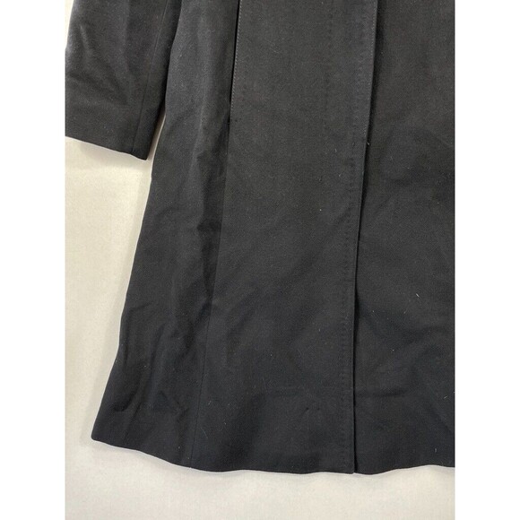 MaxMara Wome's Black Wool Pea Coat Three Buttons Size 8 - Picture 6 of 16